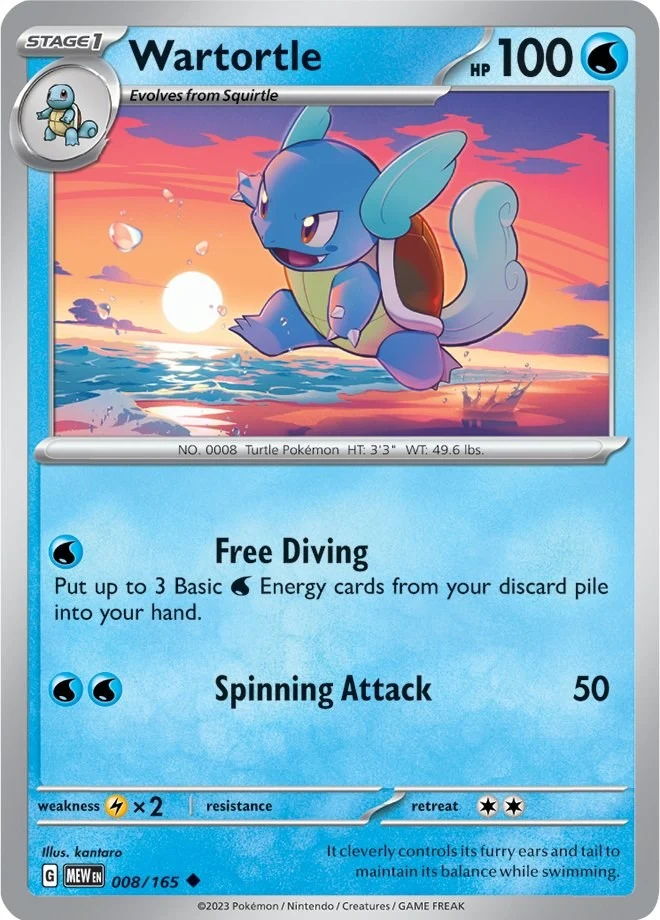 Wartortle (008/165) (SV: Scarlet & Violet 151)