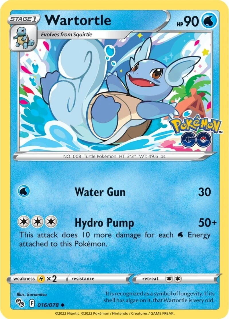 Wartortle (016/078) (Pokemon GO)