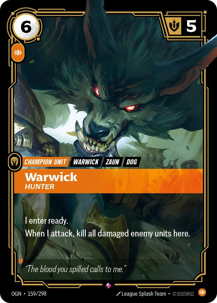 Warwick - Hunter (159/298) (Origins)