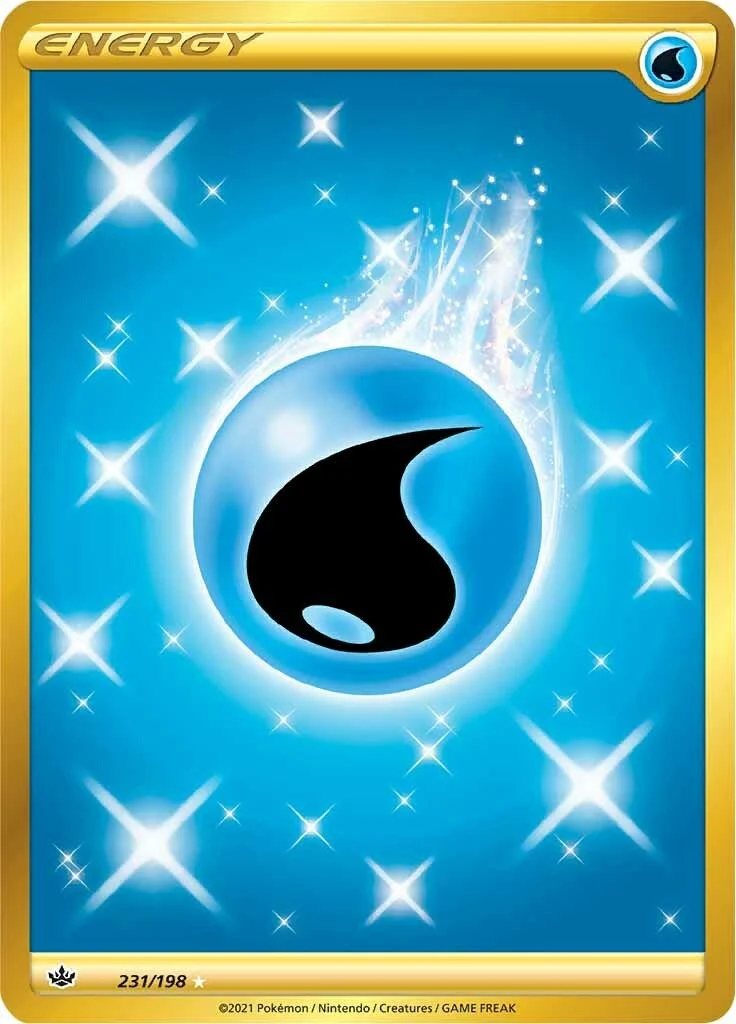 Water Energy (Secret) (231/198) (SWSH06: Chilling Reign)