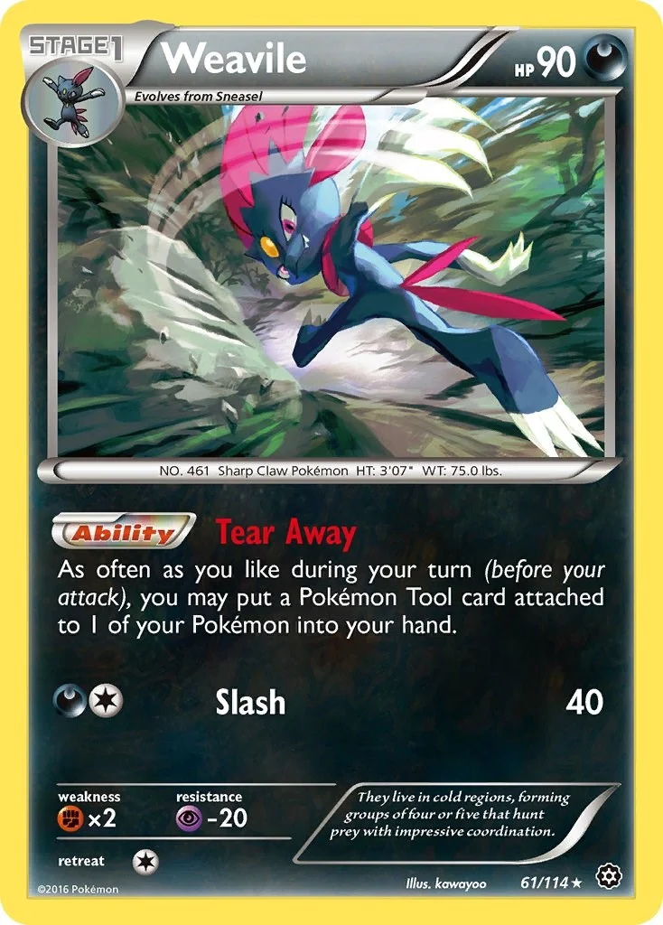Weavile (61/114) (XY - Steam Siege)