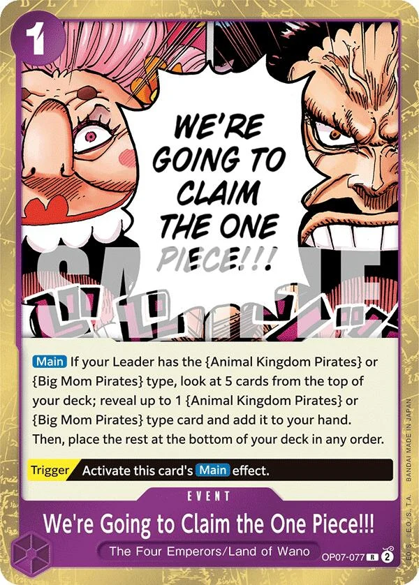 We're Going to Claim the One Piece!!! (OP07-077) (500 Years in the Future)
