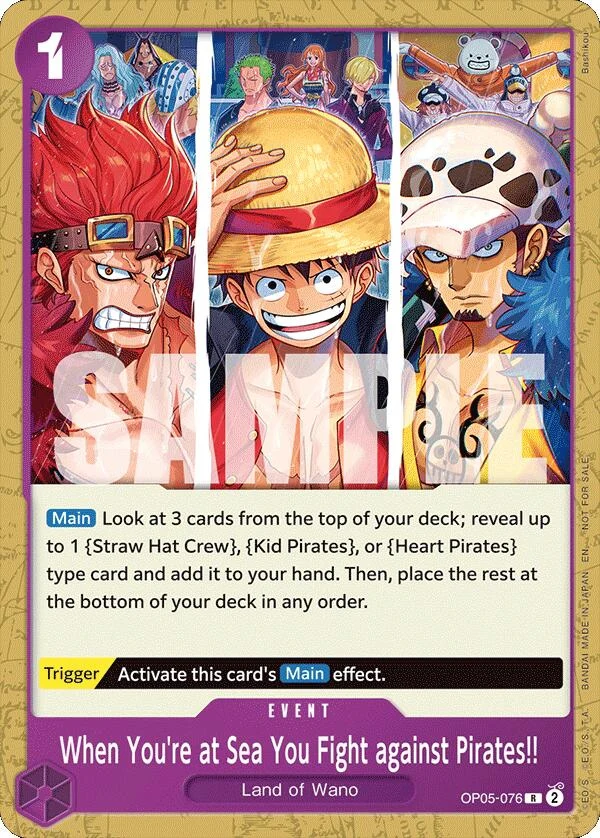 When You're at Sea You Fight against Pirates!! (2025 Pirates League Store Qualifier) (OP05-076) (One Piece Promotion Cards)