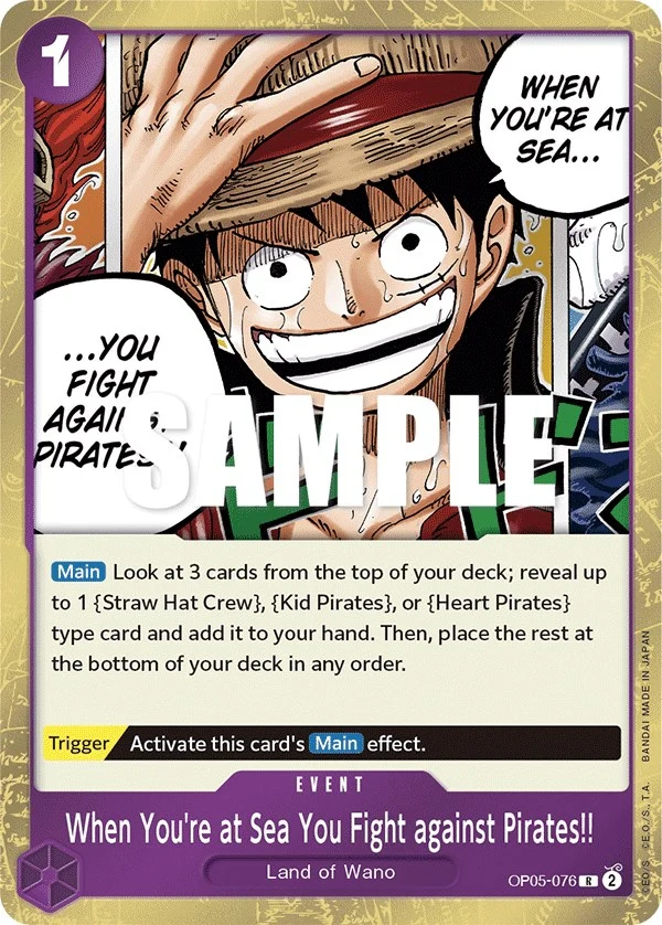 When You're at Sea You Fight against Pirates!! (OP05-076) (Awakening of the New Era)