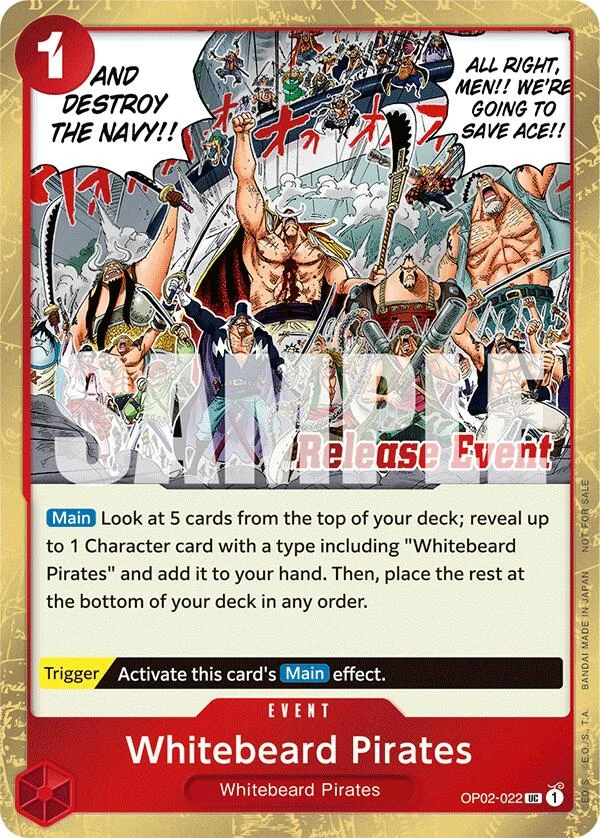 Whitebeard Pirates (ST15 - ST20 Release Event Winner Pack) (OP02-022) (One Piece Promotion Cards)