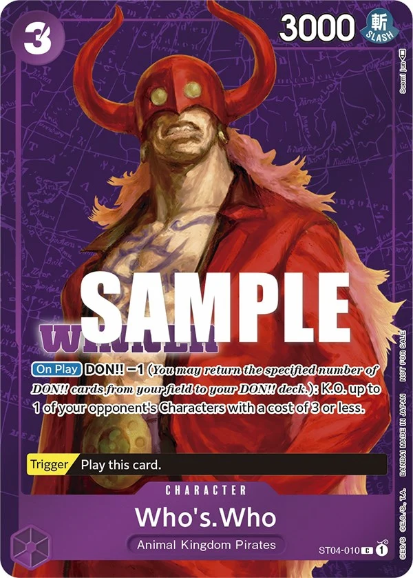 Who's.Who (Tournament Pack Vol. 3) [Winner] (ST04-010) (One Piece Promotion Cards)