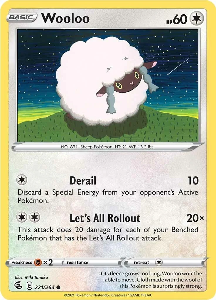 Wooloo (221) (221/264) (SWSH08: Fusion Strike)