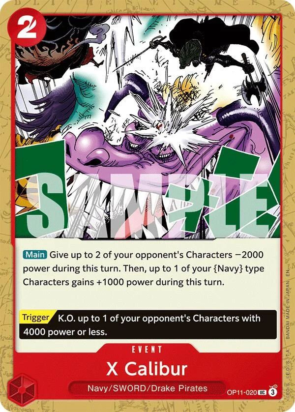 X Calibur (OP11-020) (A Fist of Divine Speed)