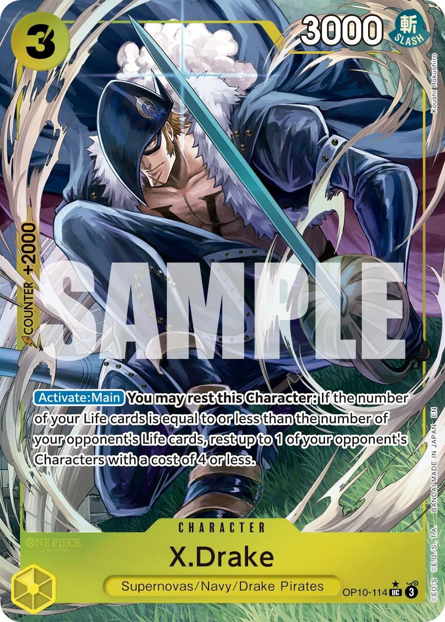 X.Drake (Alternate Art) (OP10-114) (Premium Booster -The Best- Vol. 2)