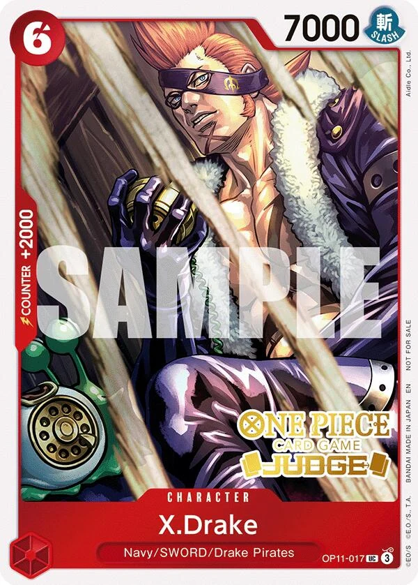 X.Drake (Judge Pack Vol. 7) (OP11-017) (One Piece Promotion Cards)
