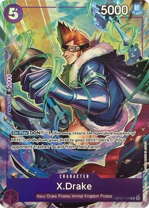 X.Drake (Premium Card Collection -Best Selection Vol. 2-) (OP01-114) (One Piece Promotion Cards)