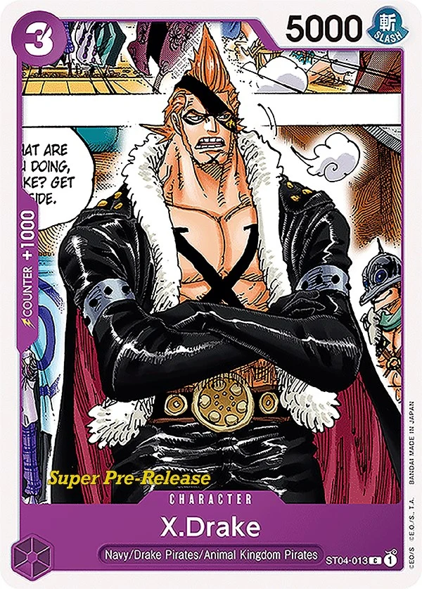 X.Drake (ST04-013) (Super Pre-Release Starter Deck 4: Animal Kingdom Pirates)