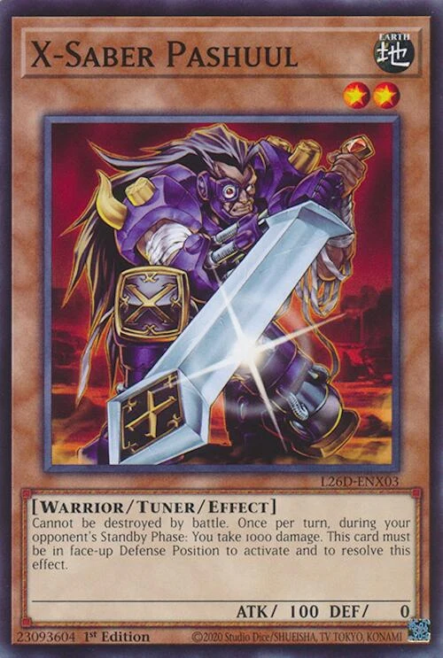 X-Saber Pashuul (L26D-ENX03) (Legendary Modern Decks 2026)