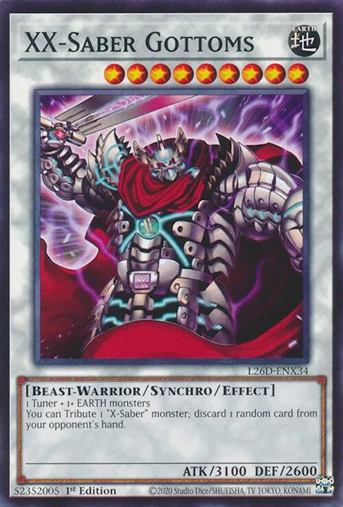 XX-Saber Gottoms (L26D-ENX34) (Legendary Modern Decks 2026)
