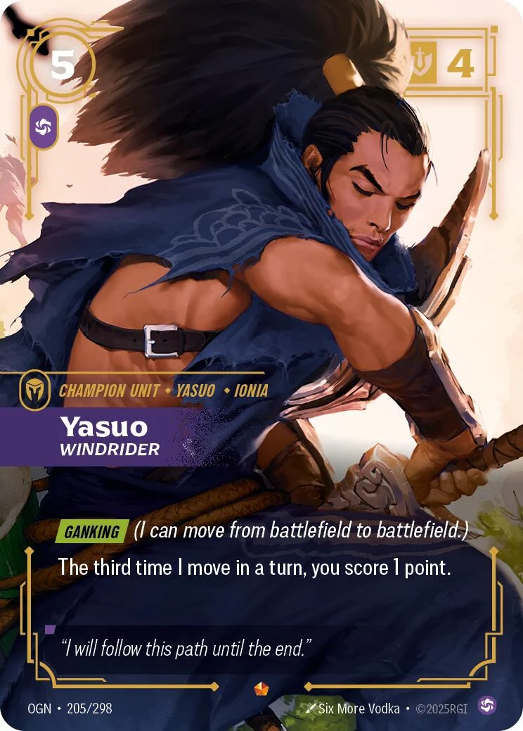 Yasuo - Windrider (205/298) (Origins)