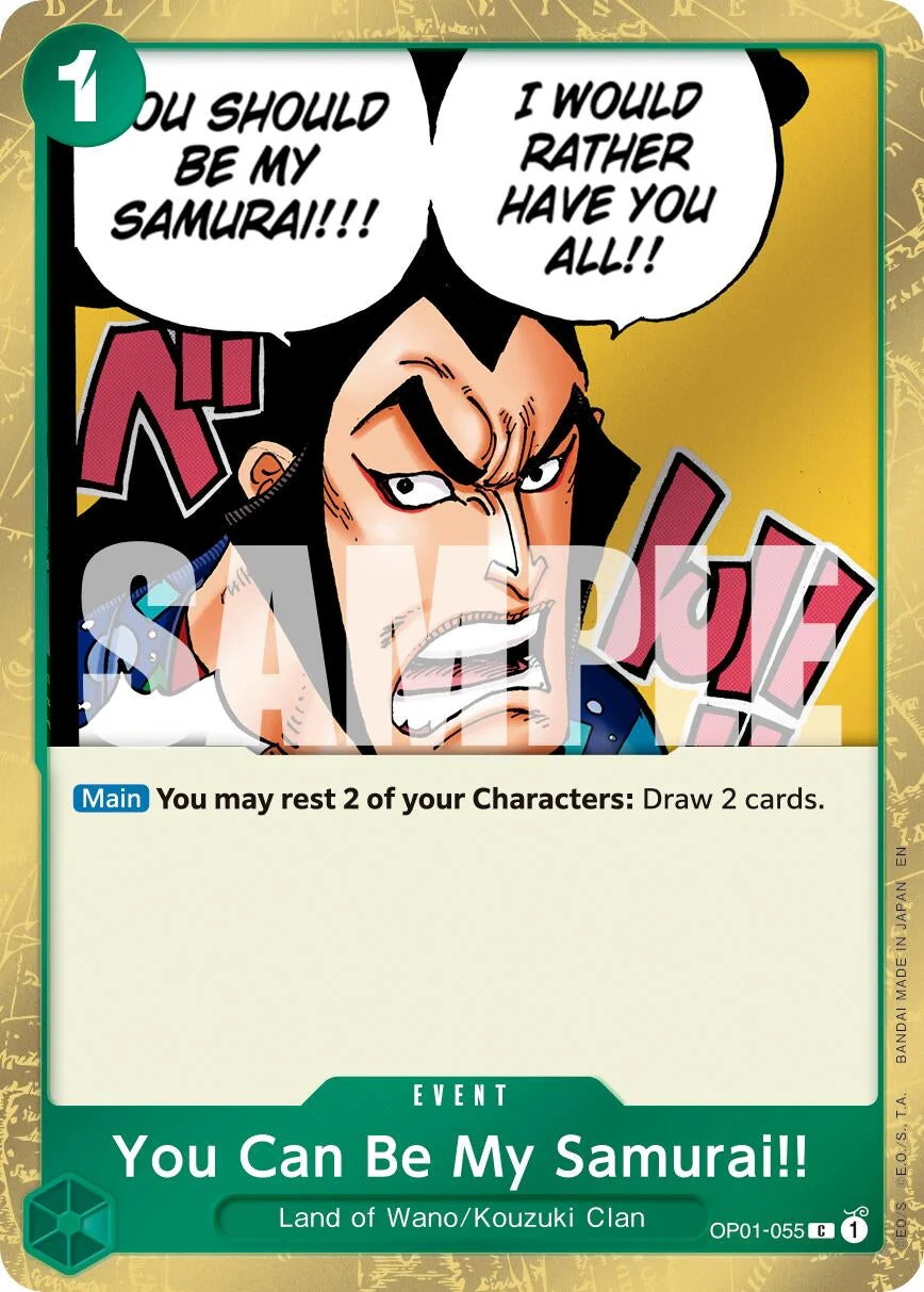 You Can Be My Samurai!! (Pirate Foil) (OP01-055) (Premium Booster -The Best- Vol. 2)