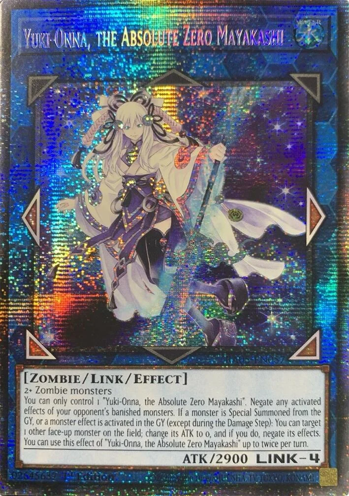 Yuki-Onna, the Absolute Zero Mayakashi (Starlight Rare) (RA05-EN057) (Rarity Collection 5)