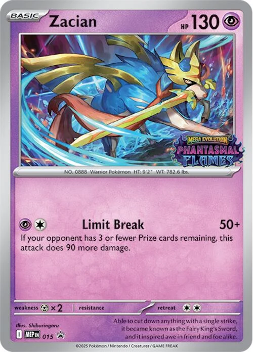 Zacian (Prerelease) (015) (ME: Mega Evolution Promo)