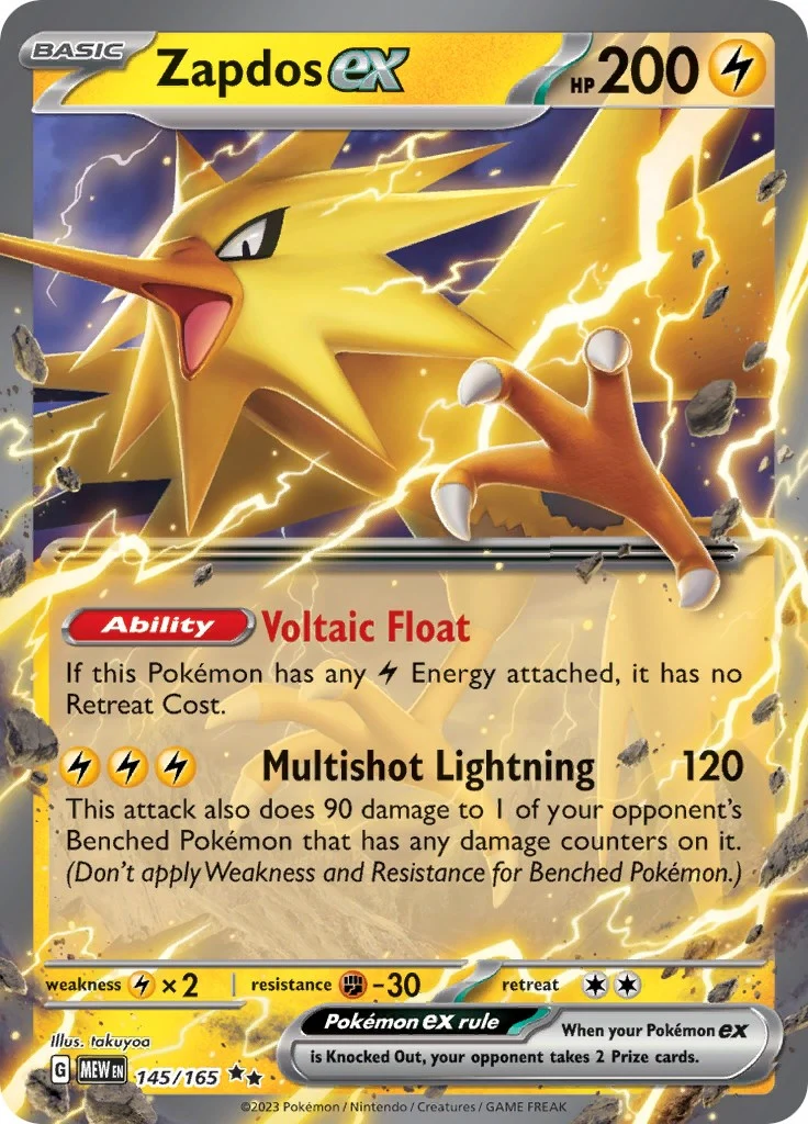 Zapdos ex (145/165) (SV: Scarlet & Violet 151)
