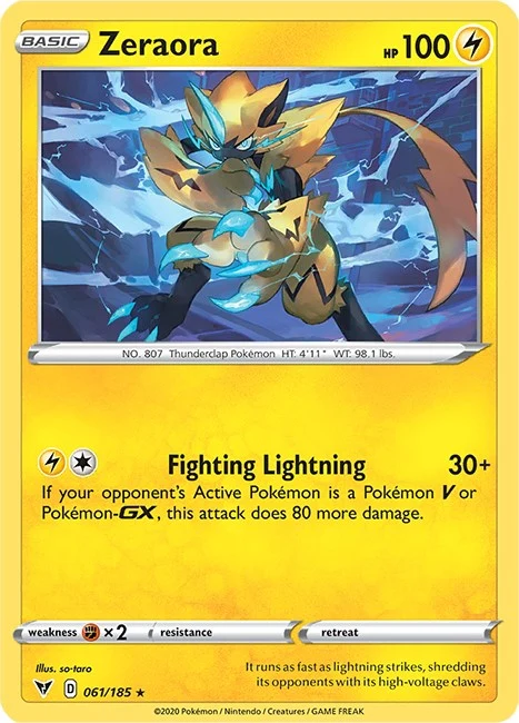 Zeraora (061/185) (SWSH04: Vivid Voltage)