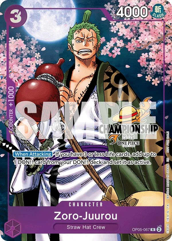 Zoro-Juurou (CS 25-26 Event Pack Finalist Ver.) (OP05-067) (One Piece Promotion Cards)